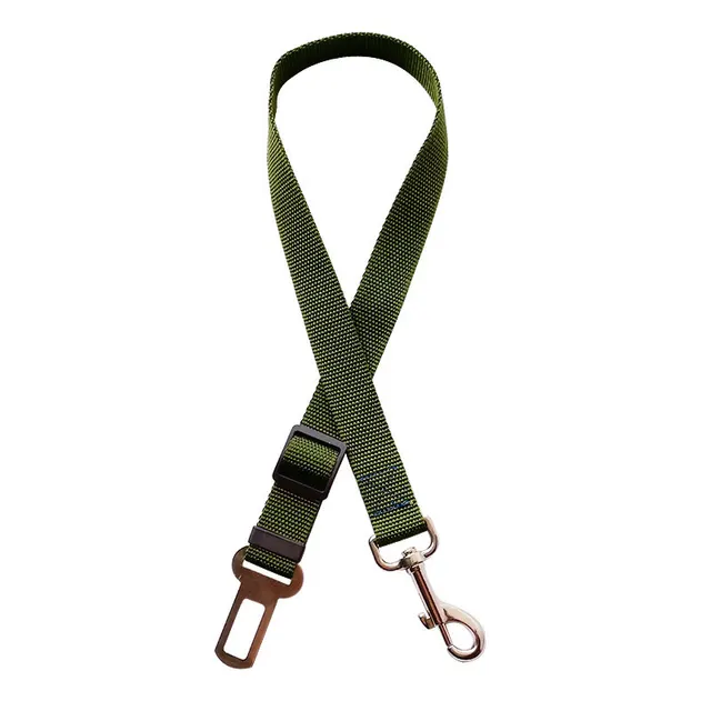 Pet Car Seat Belt Car Retractable Hand Holding Rope Army Green - Shop at LoveMi