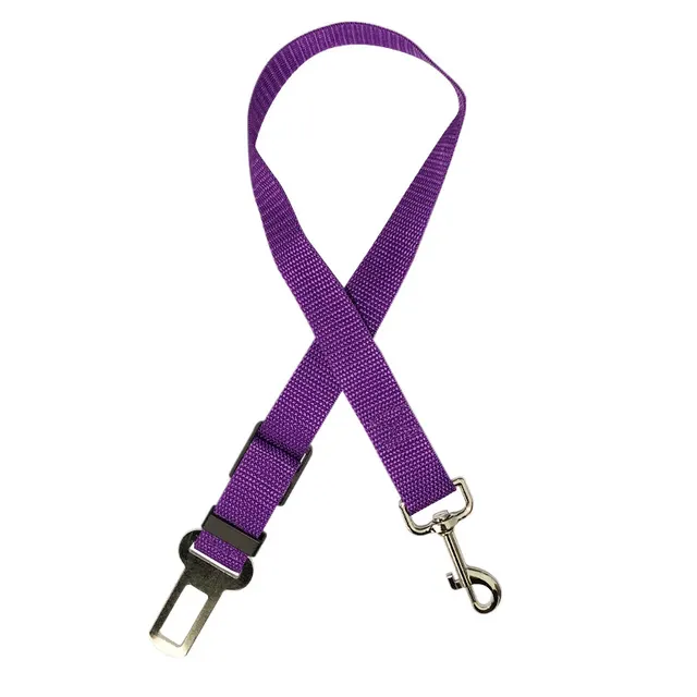 Pet Car Seat Belt Car Retractable Hand Holding Rope Purple - Shop at LoveMi