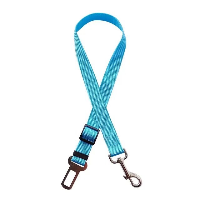Pet Car Seat Belt Car Retractable Hand Holding Rope Sky Blue - Shop at LoveMi