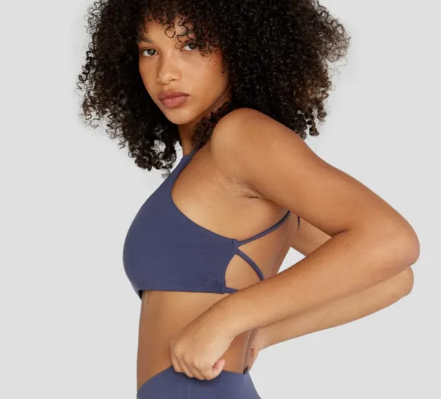 Nude Feel Yoga Bra Outdoor Sports Top For Women Blue Coat - Shop at LoveMi
