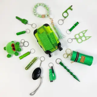 Green Keychain Set Fixed Suit - Green