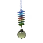 Crystal Home Pendant DIY Wedding Hanging Bead Curtain Decorative Pendant - Olive Green