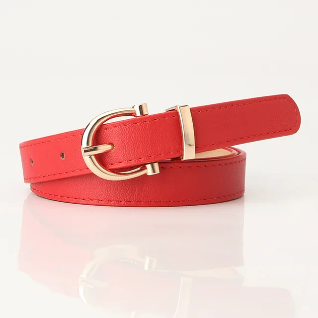 Women's Belt Decorative Thin Belt Clothing Matching Red - Shop at LoveMi