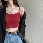 Slim-fit Camisole Vest Women's Outer Wear Short Top - Red