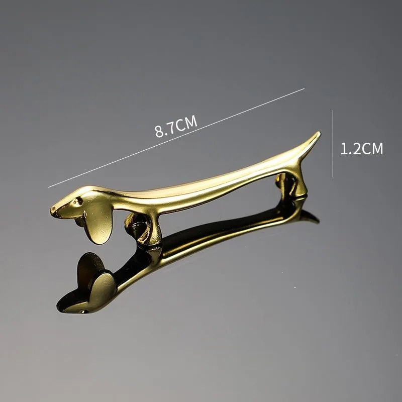 Chopstick Rack Rose Gold Plated Silver Plated Chopstick Rack Pillow Spoon Support - Golden Sausage Dog - View 1