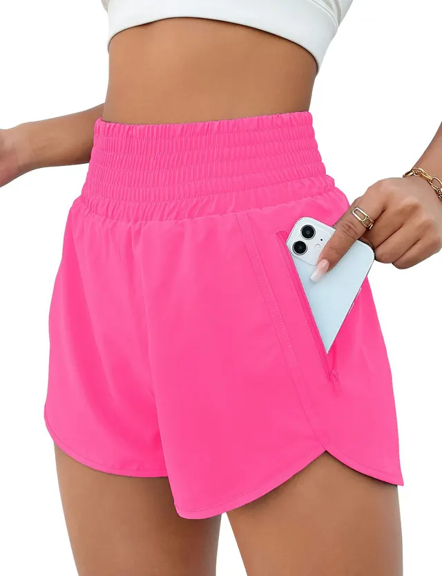 Women's Fashion High Top Sports Running Yoga Short Belt Lining Glittering Powder - Shop at LoveMi
