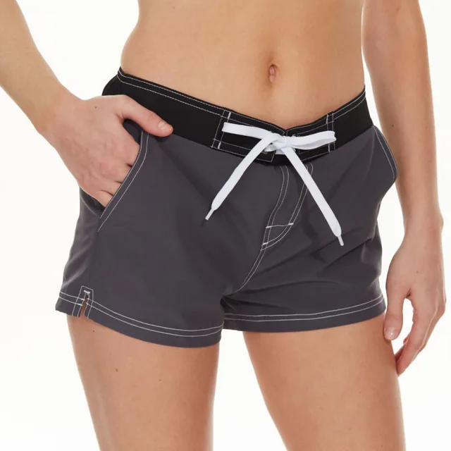 Women's Versatile Casual Fashion Slim Semi Elastic Waist Beach Pants Black - Shop at LoveMi