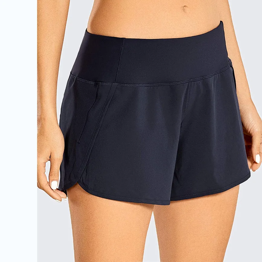 Women's Fashion Wardrobe Malfunction Avoiding Running Training Workout Pants - Black