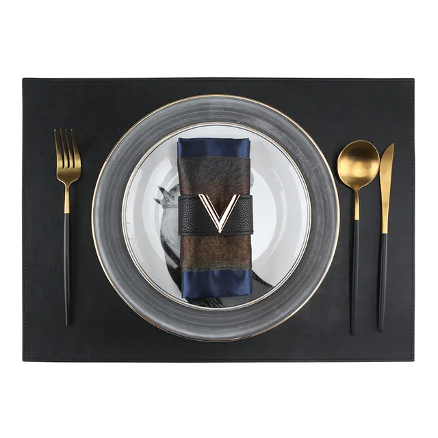 Easy to wash Model Room Heat Proof Mat Set Black - Shop at LoveMi