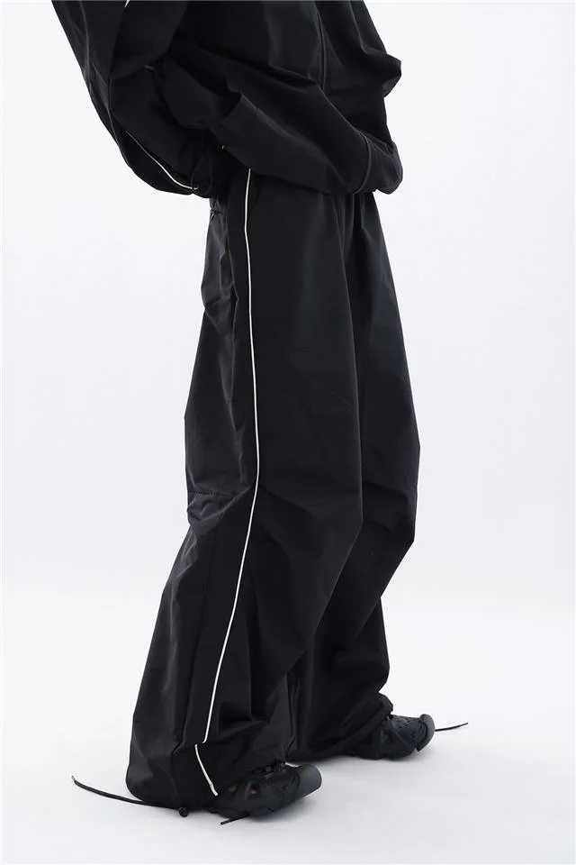 Women's Sports Shell Jacket Cardigan Coat Wide Leg Pants Black Pants - Shop at LoveMi
