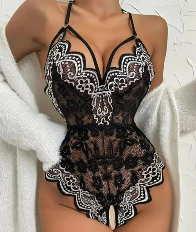 Lace See through Seductive Sexy Lingerie For Women Black - Shop at LoveMi
