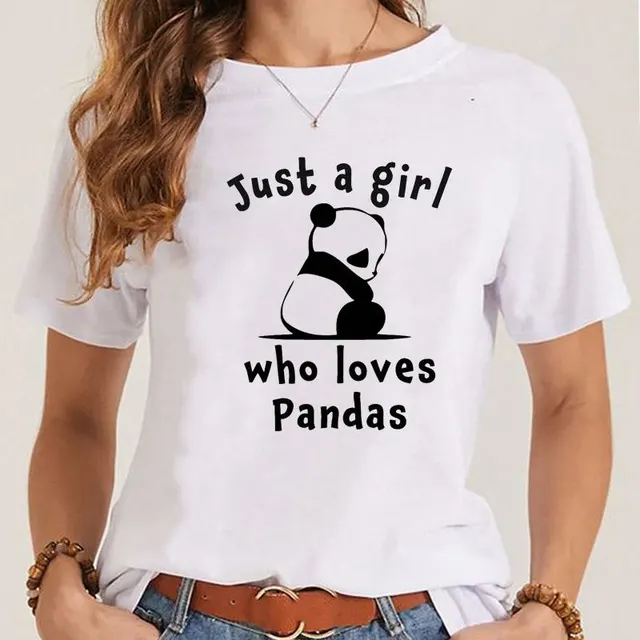 Women's Fashionable Simple Printed Short sleeved T shirt Mgq28676 - Shop at LoveMi