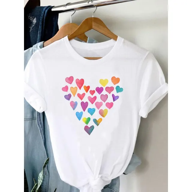 Women's Plus Size Short sleeved T shirt Mgq30093 - Shop at LoveMi