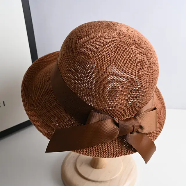 Women's Fashion All match Sun Protection Big Brim Sun Hat Caramel - Shop at LoveMi