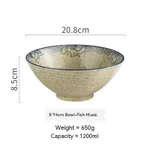 8Inch Bowl Happy Fish