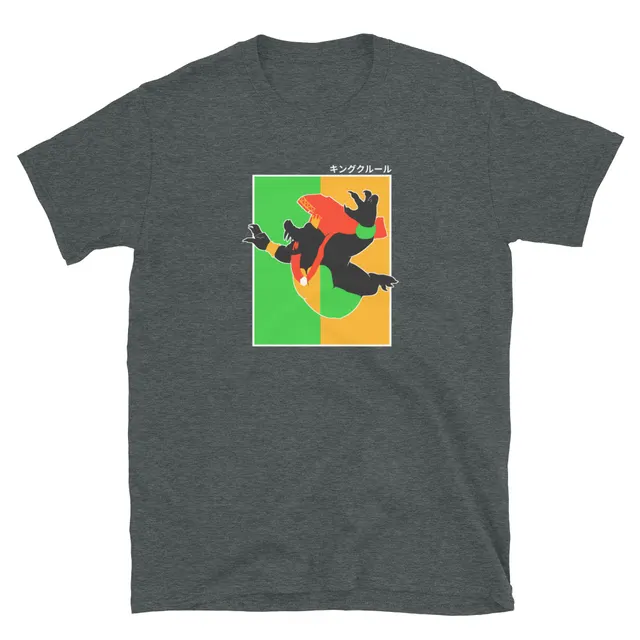 European And American Digital Printing Casual Round Neck Short Sleeves T shirt Dark Grey - Shop at LoveMi