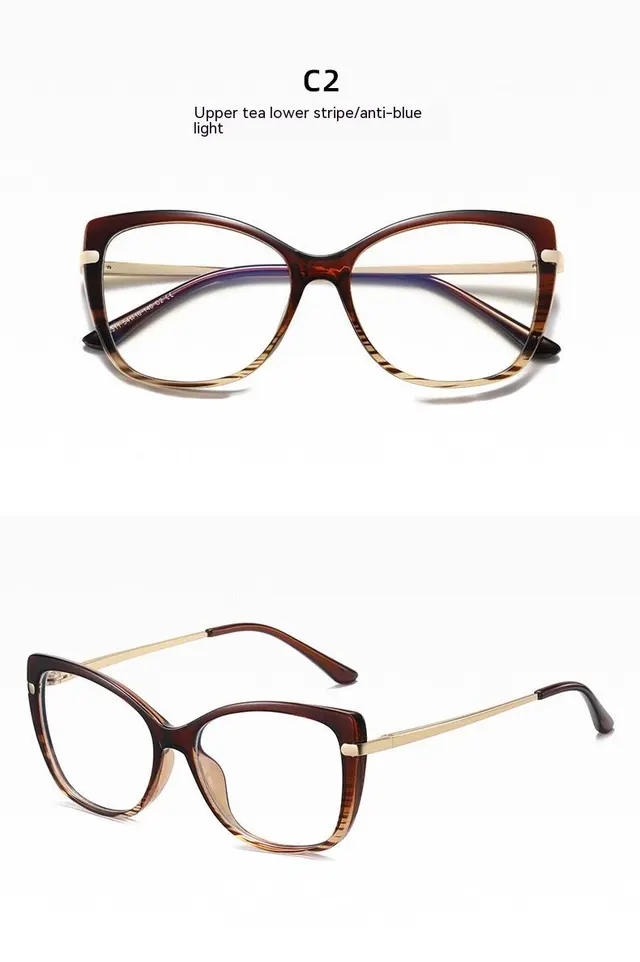 Matching Degree Myopia Large Face Glasses C2 - Shop at LoveMi