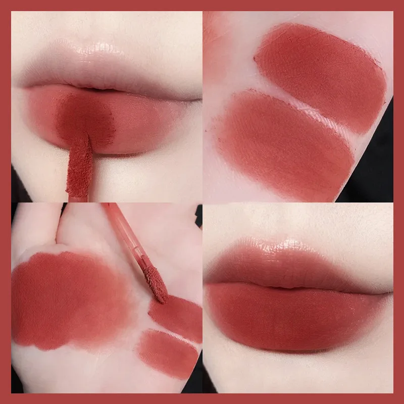 Soft Fog Matte Velvet Matte Lip Lacquer 06 Red Tea Red Bean - Shop at LoveMi