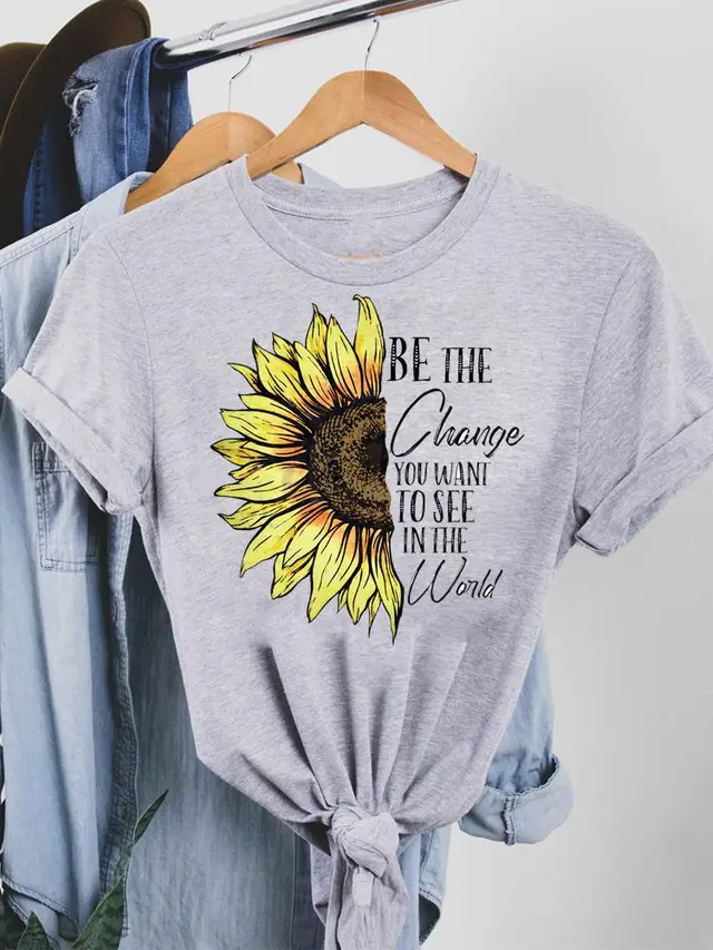 T shirt Independent Stand Women's Short Sleeve Laqa30481 Gy - Shop at LoveMi
