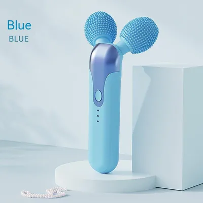 Facial Cleansing And Face Slimming Roller Vibration Facial Beauty Blue - Shop at LoveMi