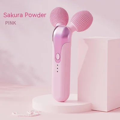 Facial Cleansing And Face Slimming Roller Vibration Facial Beauty Cherry Blossom Powder - Shop at LoveMi