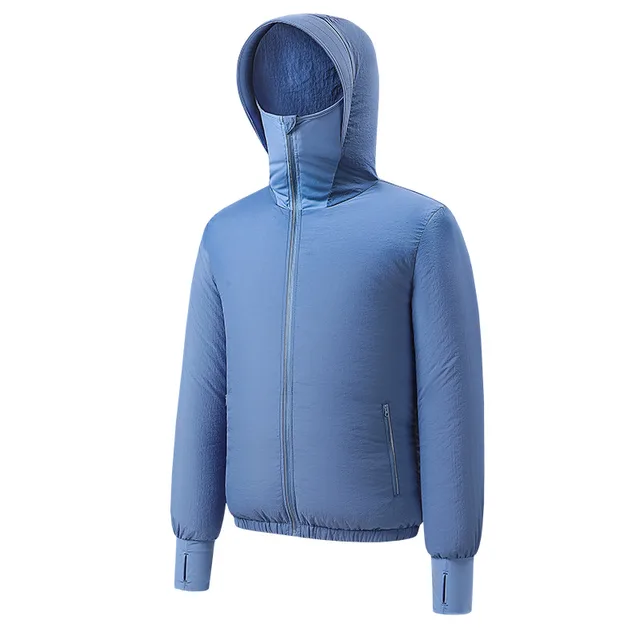 Summer Intelligent Refrigeration Air Conditioning Clothes Thin Men And Women Men'S Blue - Shop at LoveMi
