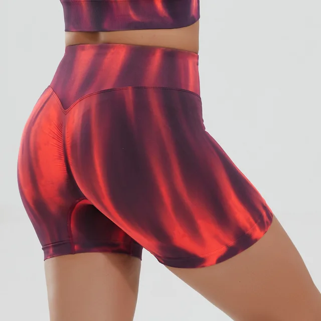 New Products In Stock Quick drying Yoga Suit Sports Vest Yoga Shorts Red Shorts - Shop at LoveMi