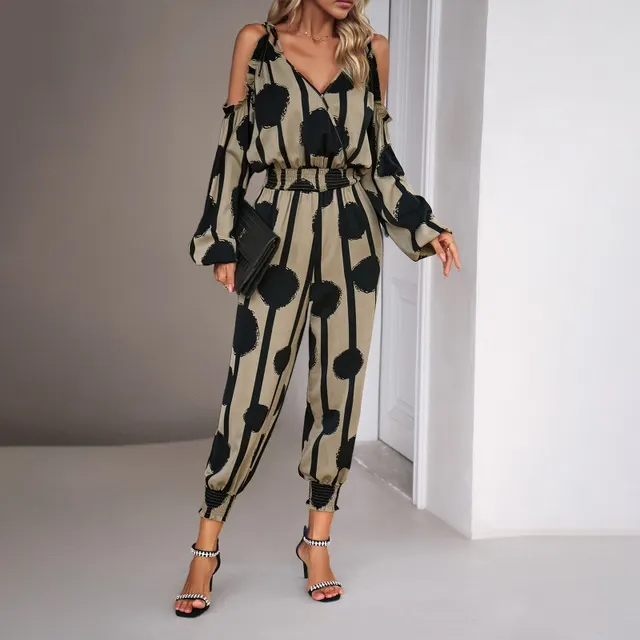 European And American Women's Clothing Fashion Jumpsuit Coffee - Shop at LoveMi