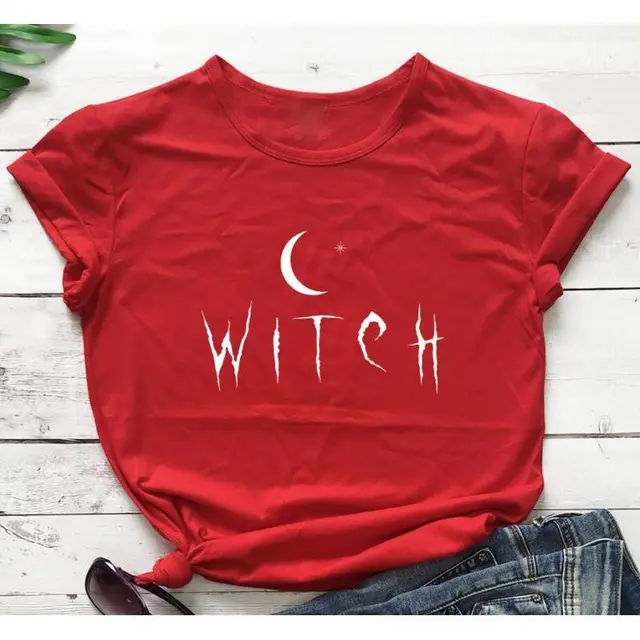 Print Women T Shirt Short Sleeve O Neck Loos Red - Shop at LoveMi