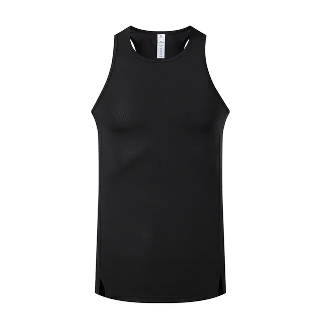 Quick Drying Clothes Vest Workout Sleeveless Exercise Workout Training T shirt Black - Shop at LoveMi