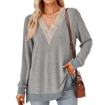 heather gray, light blue cuffs