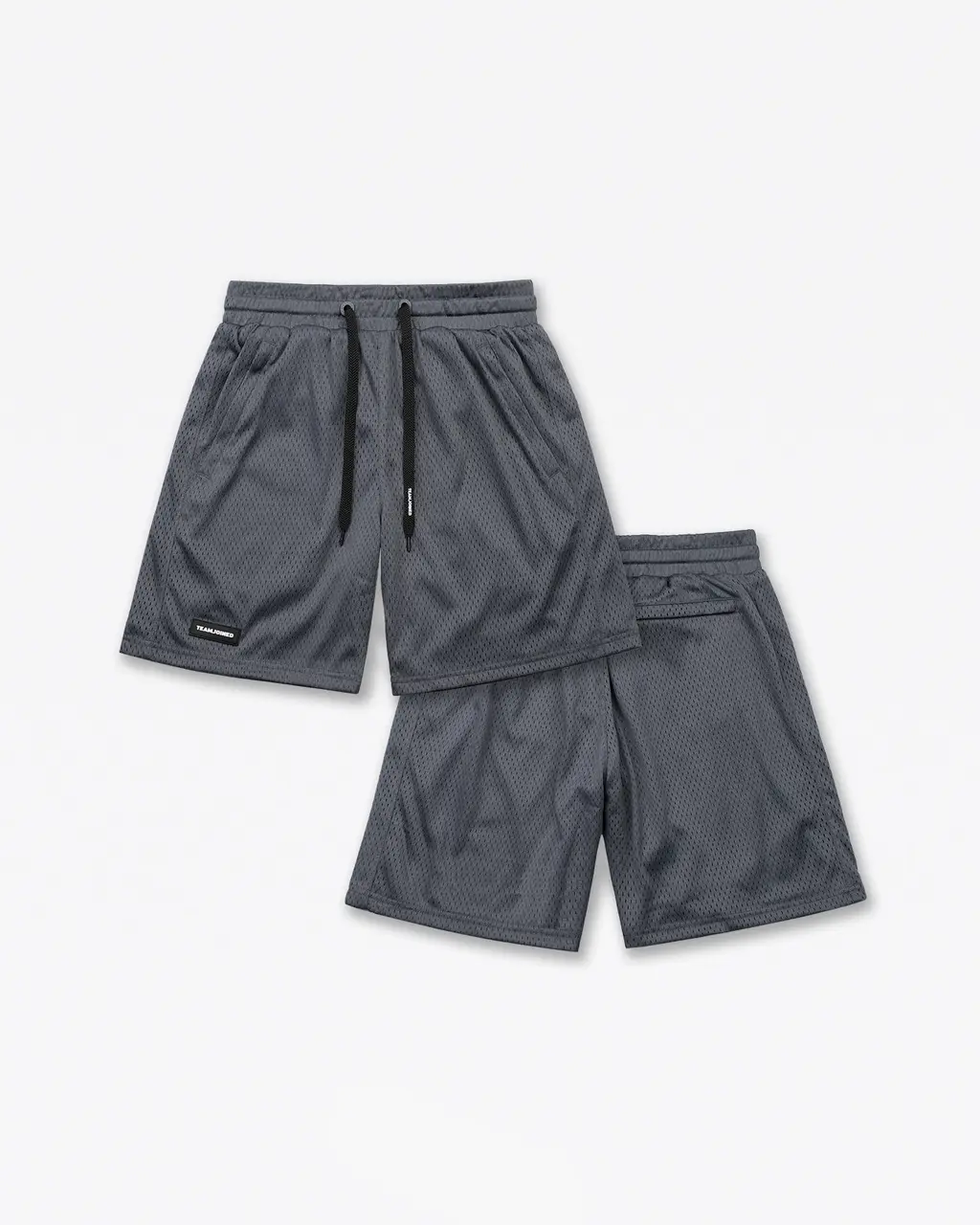 Retro Men's Breathable And Loose Shorts Fitness Sports Leisure - Gray