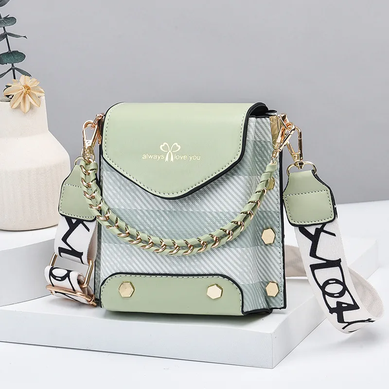 New Stylish And Lightweight Mini Crossbody Vertical Shoulder Bag Green - Shop at LoveMi