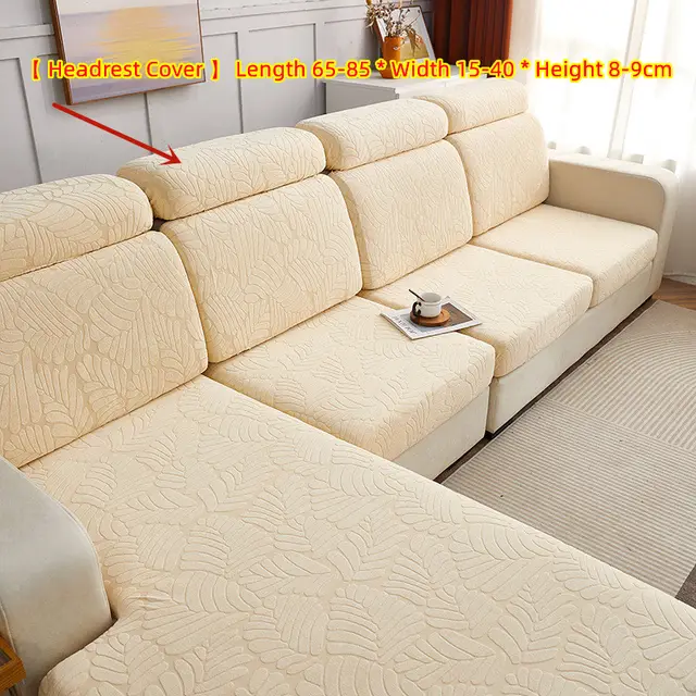 Anti Cat Scratch Elastic Sofa Cover Cushion Rosemary Champagne - Shop at LoveMi
