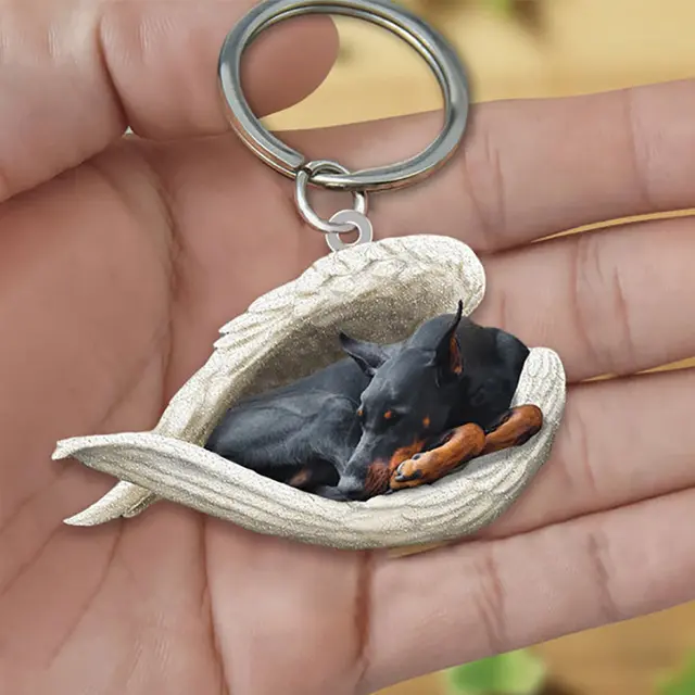 Creative Fashion Cute Dog shaped Acrylic Keychain 36Style - Shop at LoveMi