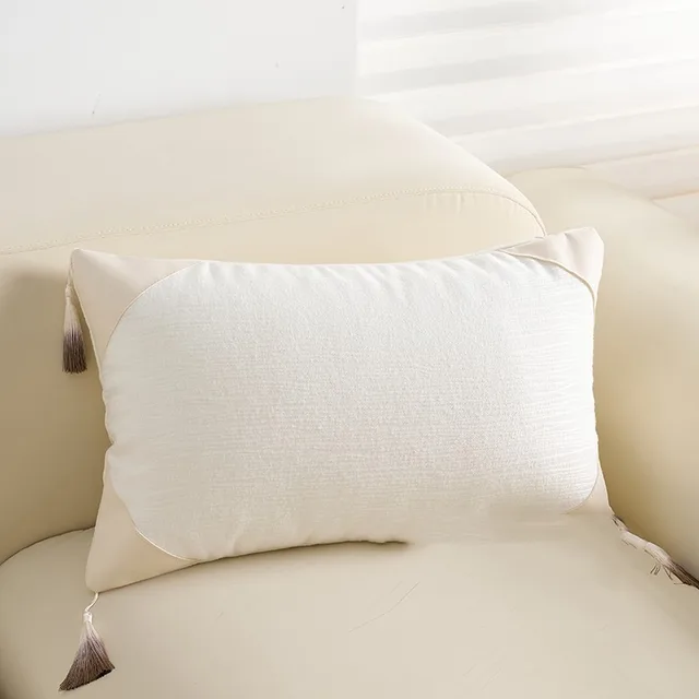 House Silent Wind Sofa Pillow Cases Modern Simple And Light Luxury Color Blocking White 30X50Cm - Shop at LoveMi