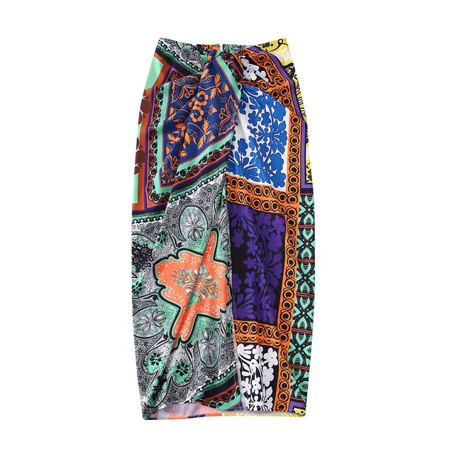 Lapel Print Shirt Women's Section Decoration Skirt Suit Skirt - Shop at LoveMi