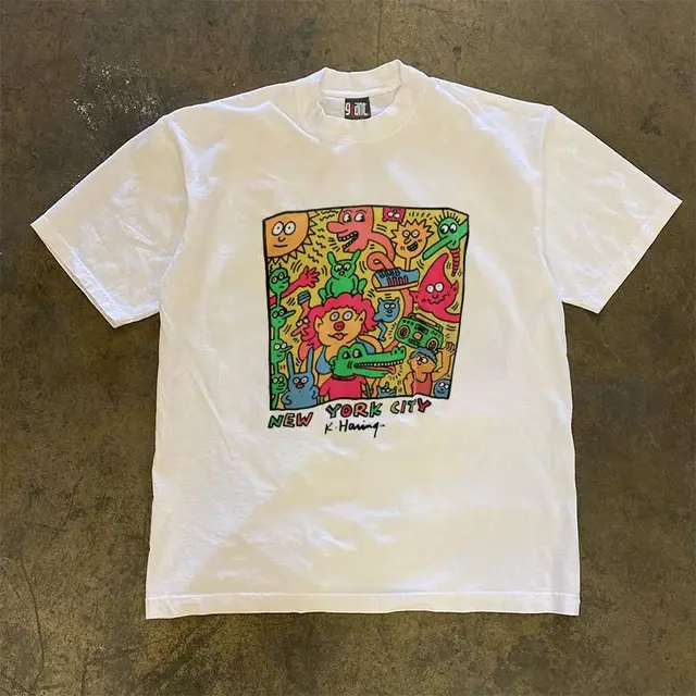 American Retro Design Sense Niche Short Sleeves 7Color - Shop at LoveMi