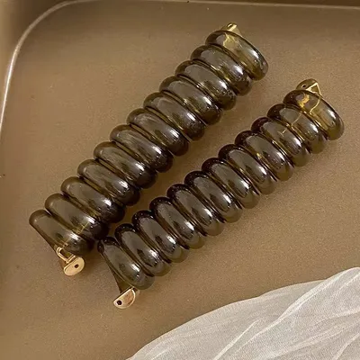 Japanese Braided Hair Band Phone Line Women Black Coffee Single - Shop at LoveMi