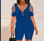 Fashion Personalized Set Women's Casual - Blue