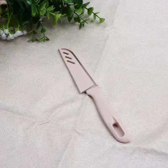 Candy Color Portable Blade Sheath Fruit Peeling Knife Nordic Pink - Shop at LoveMi