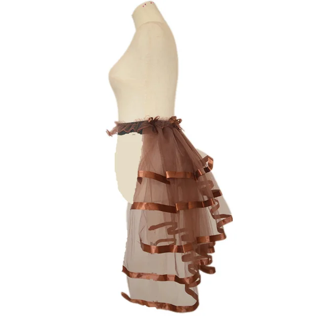 Women's Fashion Lace up Elastic Style Half page Skirt Coffee - Shop at LoveMi