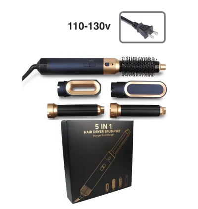 New Hair Dryer Multi Hair Styler 5 In1 Curling Iron Hair Us Color Box Packaging - Shop at LoveMi