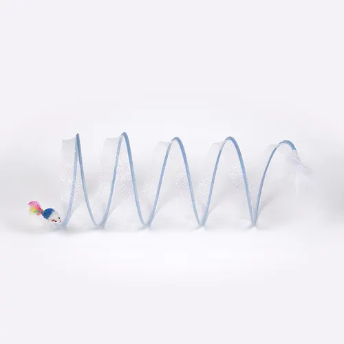 Cat Tunnel Toy Foldable Storage S type Large Blue Mouse - Shop at LoveMi