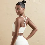 6606 Cross Bra Milky White