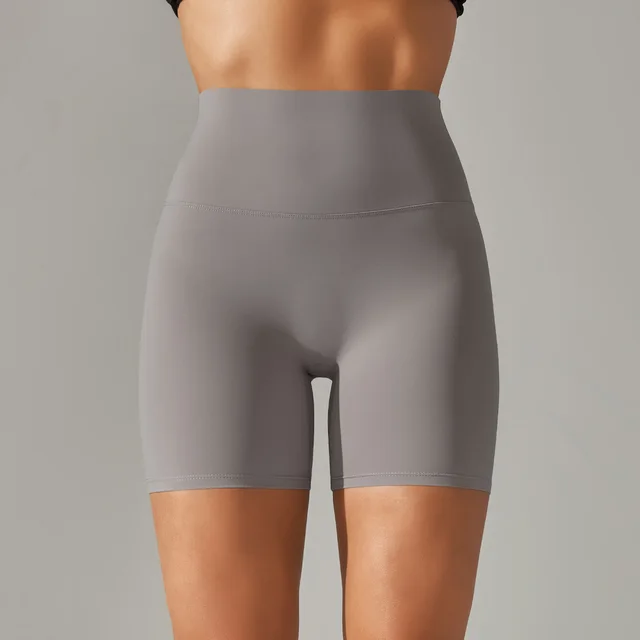 High Waist Peach Hip Tight Belly Trimming Sports Short Shorts 2166 Shorts Sea Moon Rock - Shop at LoveMi