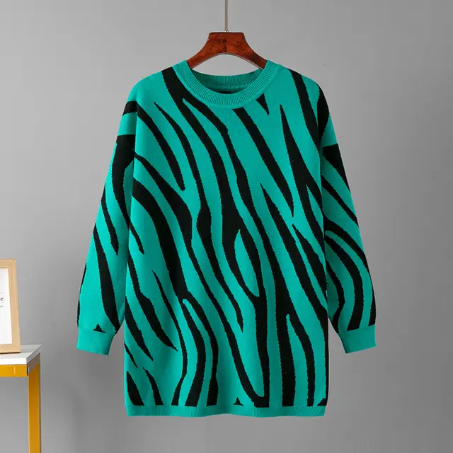 Women's Fashion Knitted Pullover Sweater Green - Shop at LoveMi