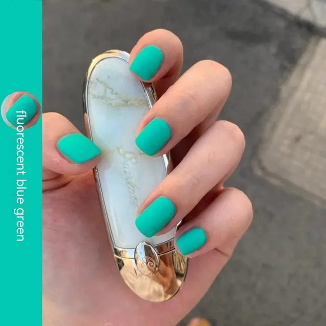 Fluorescent Manicure European And American Style Nightclub D9 6 Fluorescent Blue Green - Shop at LoveMi