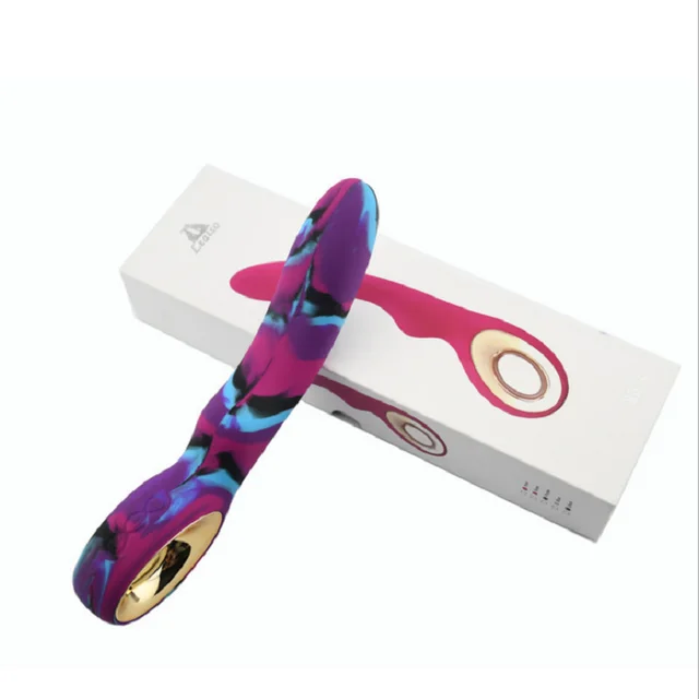 Whale Camouflage Vibrator USB Charging Silicone Rod Blue Black Purple Pink - Shop at LoveMi