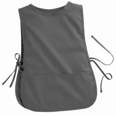 Women's Round Neck Pocket Strap Protective Vest Solid Color Household Vest Apron Gray - Shop at LoveMi